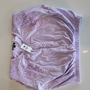 Lilac crop top lace express